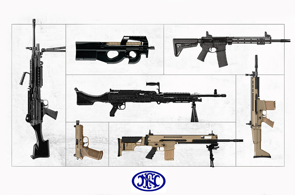 A snapshot of some of the guns manufactured at FN