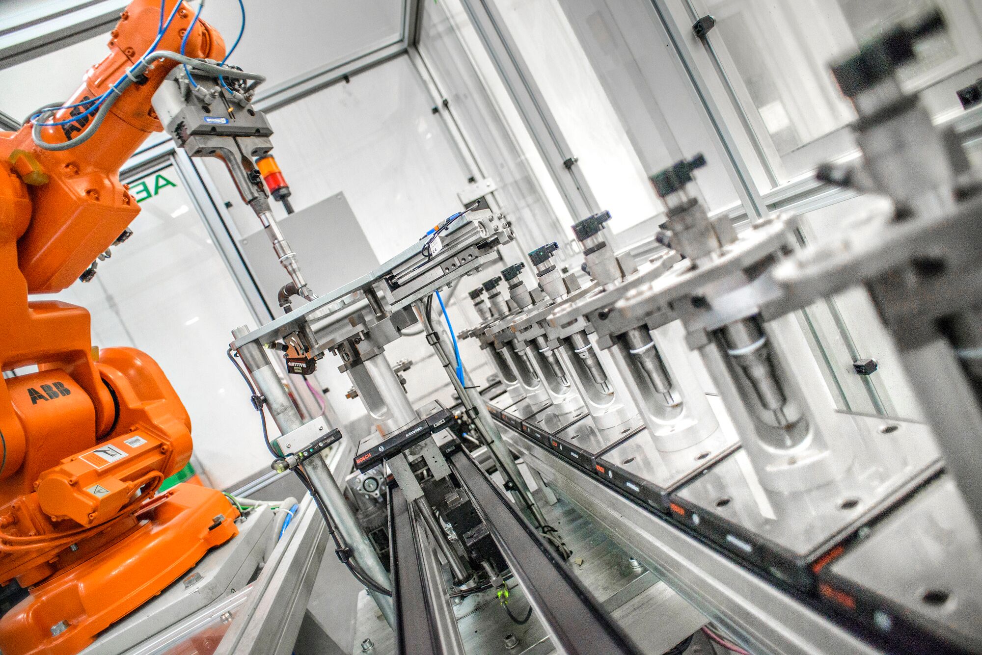 Fully automated, high speed production lines