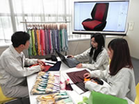 Fabric Development Section always keeps the seat structure in mind from the very beginning stage of fabric design