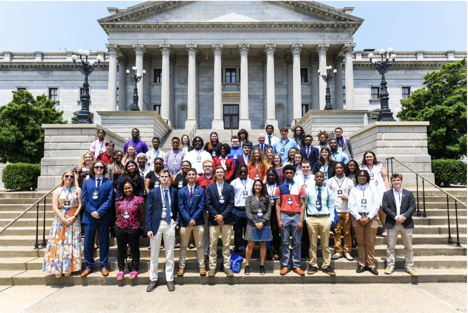 Students with Governor Henry McMaster